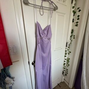 Peppermayo Lilac Backless Dress